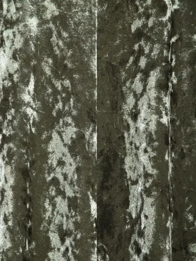 Forte Forte Long Velvet Olive Green Dress In Green