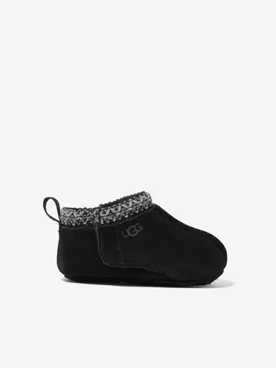 Ugg Baby Tasman Slippers In Black