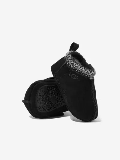 Ugg Baby Tasman Slippers In Black