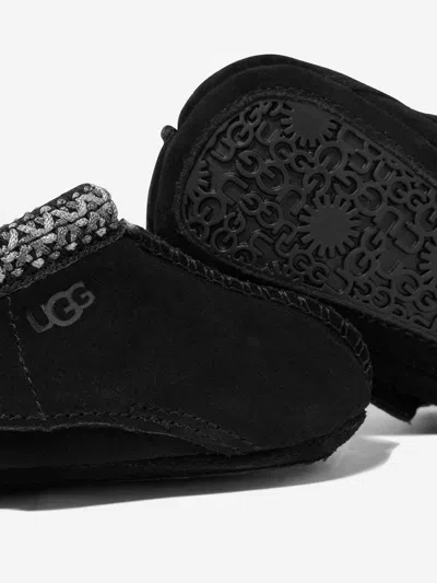 Ugg Baby Tasman Slippers In Black