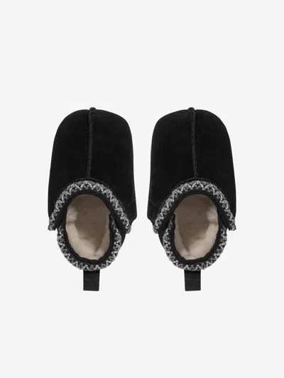 Ugg Baby Tasman Slippers In Black