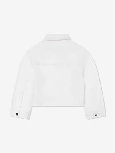 Calvin Klein Jeans Est.1978 Calvin Klein Girls Button Denim Jacket In Ivory