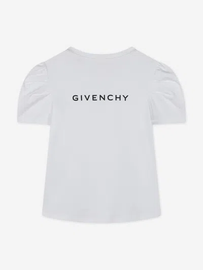 Givenchy Girls White Cotton 4g T-shirt In White