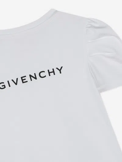 Givenchy Girls White Cotton 4g T-shirt In White