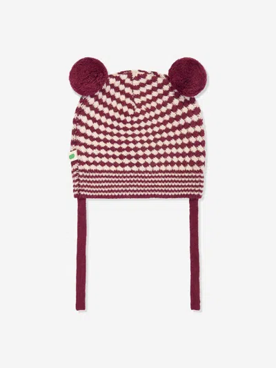 The Bonnie Mob Baby Girls Hazel Chunky Checker Hat In Purple