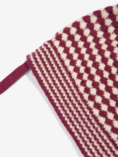 The Bonnie Mob Baby Girls Hazel Chunky Checker Hat In Purple
