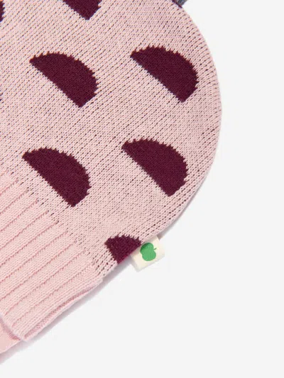 The Bonnie Mob Baby Girls Pippin Acorn Knit Hat In Pink