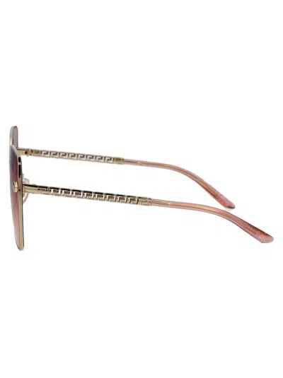 Versace 0ve2270d Sunglasses In 12527e Pale Gold