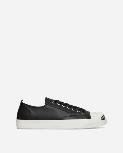 Undercover Wmns Toe Logo Leather Sneakers In Black