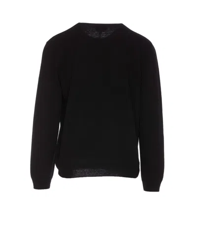 Apc Embroidered-logo Virgin Wool Jumper In Black