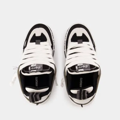 Axel Arigato Area Patchwork Sneakers In Black Leather And Fabric In Black