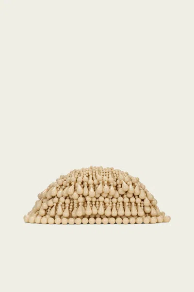 Cult Gaia Jaala Nano Clutch In Light Beach