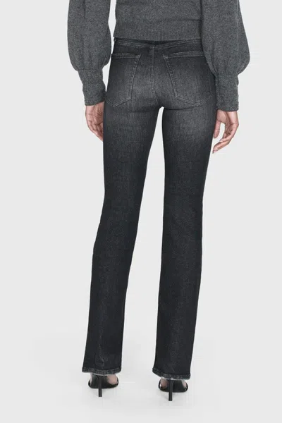 Frame Le Crop High Waist Raw Hem Mini Bootcut Jeans