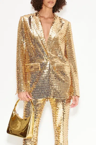 Simon Miller Lennox Sequin Jacket In Star Gold
