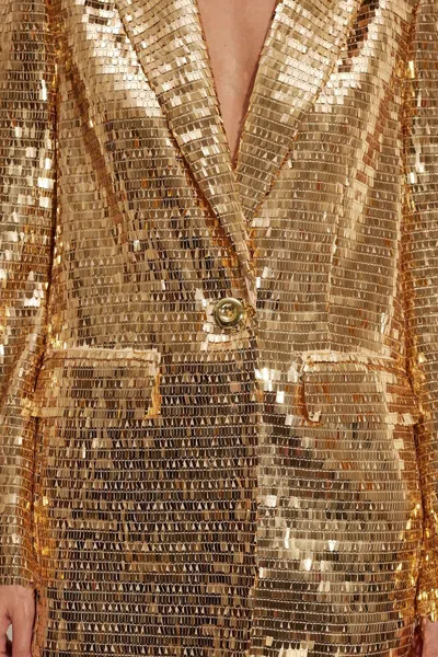 Simon Miller Lennox Sequin Jacket In Star Gold