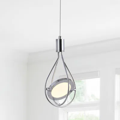 Jonathan Y Orion 5.5" Adjustable Modern Integrated 1-light Cluster Led Metal Pendant