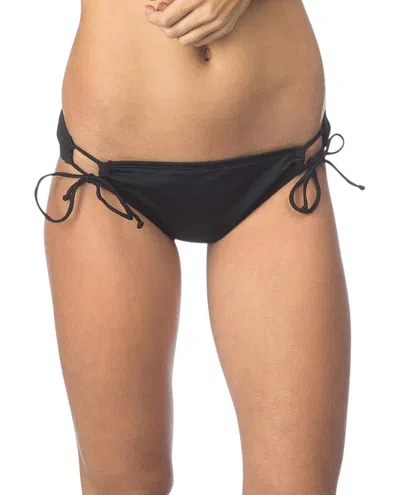 Hobie Strappy Hipster Bikini Bottom In Part Of Your Swirl In Black