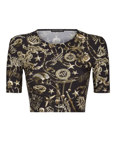 PHILIPP PLEIN CROP TOP SS SCORPION 