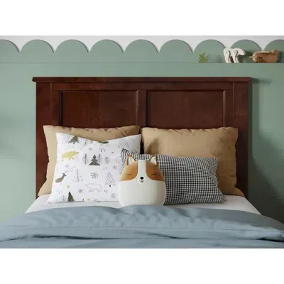 Quikfurn Twin Size Traditional Style Headboard In Walnut Wood Finish