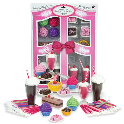 Teamson Sophia's Sweets & Soda Fountain Accessories Set For 18" Dolls