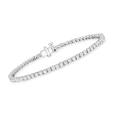 Ross-simons Lab-grown Diamond Tennis Bracelet In Sterling Silver In Silver