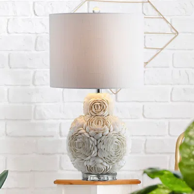 Jonathan Y Seashell Rosette 24" Led Table Lamp