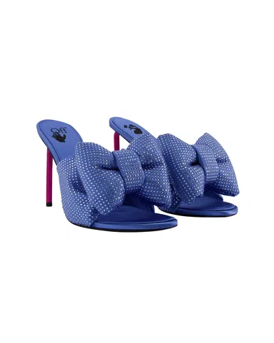 Off-white Sandales Allen Bow Strass Pop En Bleu/rose In Blue