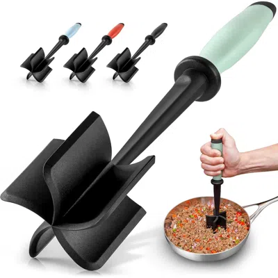 Zulay Kitchen Ground Beef Chopper Tool Hamburger Smasher Tool In Green