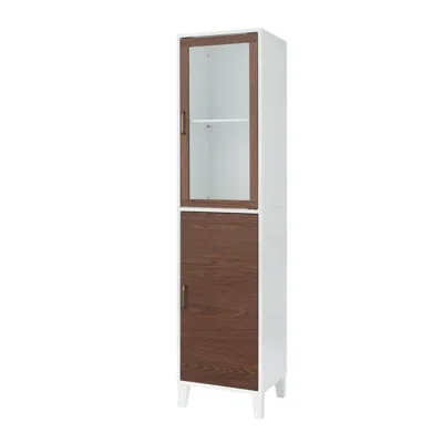 Teamson Home Tyler Modern Wooden Linen Tower Cabinet