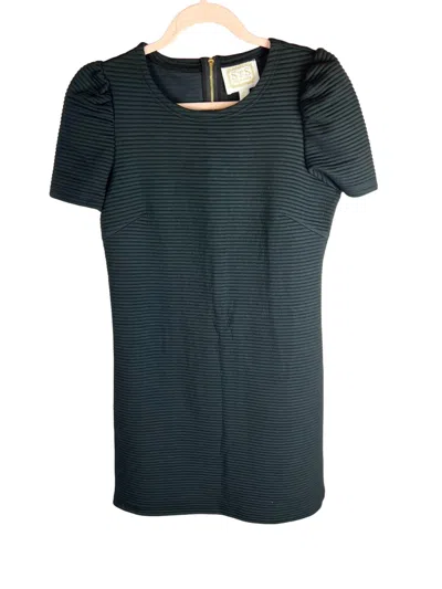 Sail To Sable Puff Sleeve Mini Dress In Green
