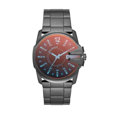 Diesel Men's Master Chief Chronograph, Gunmetal-tone Stainless Steel Watch In Silver