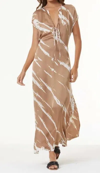Young Fabulous & Broke Shilo Dress In Desert Wash Shitake In Beige