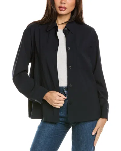 Weekend Max Mara Majori Wool-blend Shirt Jacket In Black