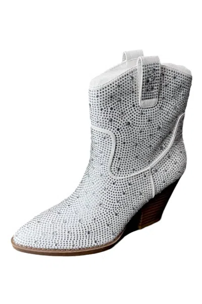 Shop La Shoe King Women's Stop And Stare Booties In White