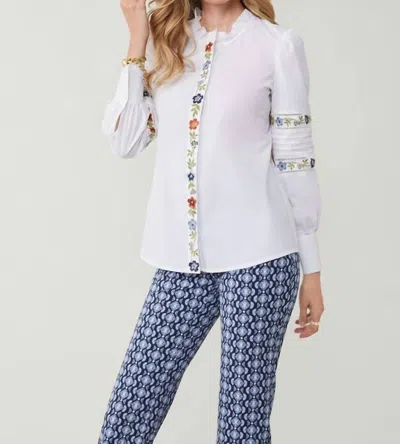 Spartina 449 Nila Blouse In Gardenia In White