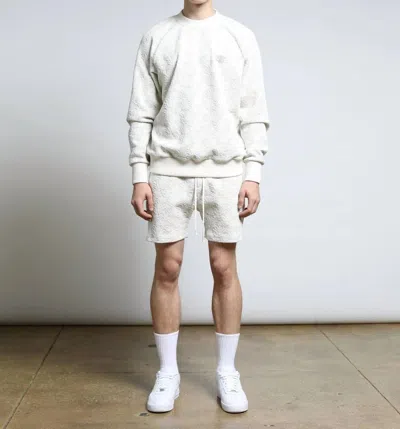Twenty Montreal Agave 3d Blister Raglan Crewneck Top In Lavender In White