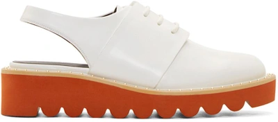 Shop Stella Mccartney White Sling-back Derbys