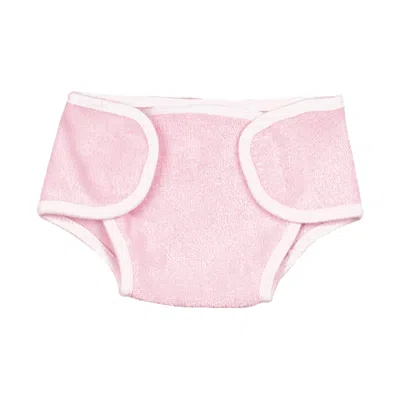 Teamson Sophia's Solid-colored Terrycloth Diaper For 15" Baby Dolls, Light Pink