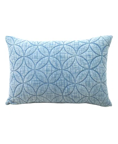 Vibhsa Linden Street Textured Quilted Pattern Decorative Pillow, 14'' X 20''