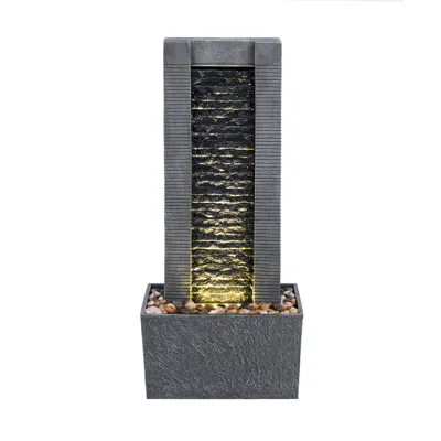 Teamson Home - 27.5 Inch Height Water Fountain With Led Lights