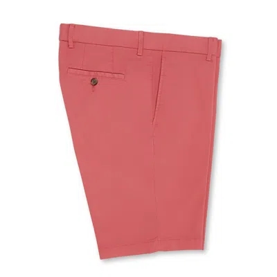 Scott Barber Microsanded Stretch Twill Short, Nantucket Red In Pink