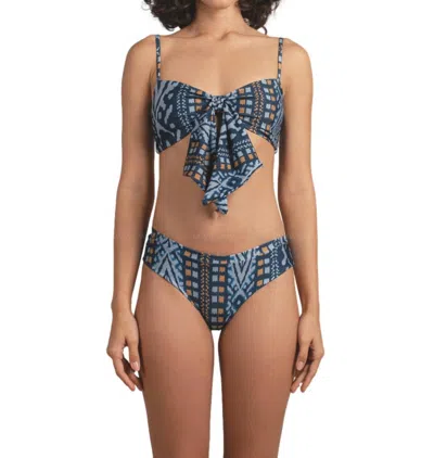 Encantadore Macarena Bikini Top In Tola In Black