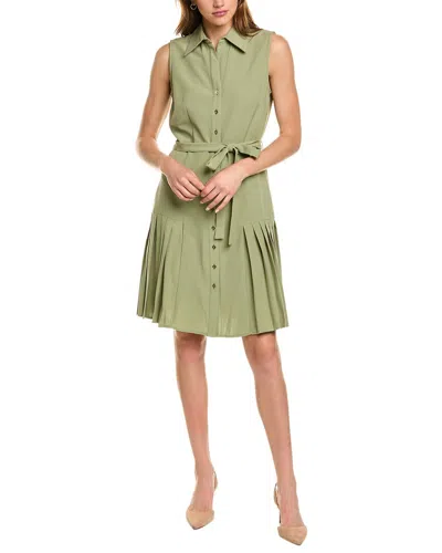 Sharagano Midi Dress In Green