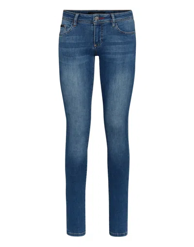 Philipp Plein Slim Fit Teddy Bear In Blue