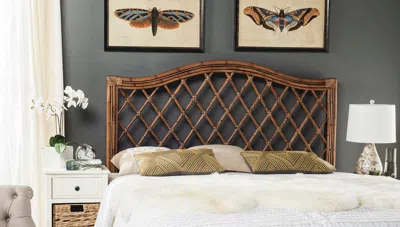 Safavieh Gabrielle Brown/multi Wicker Headboard