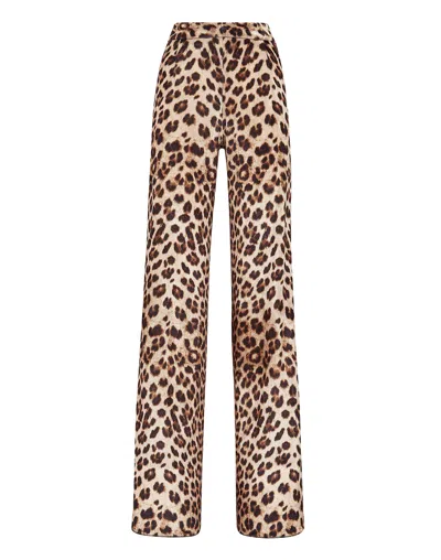 Philipp Plein Trousers Palace Fit Leopard In Multi