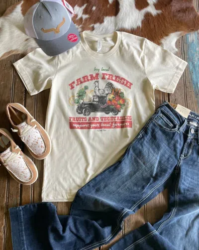 Cry Baby Farm Fresh Tee In White In Beige