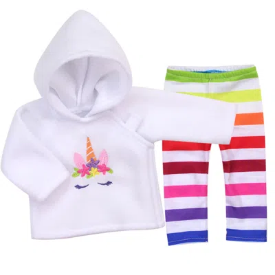 Teamson Sophia's Unicorn Hoodie & Rainbow Pants For 15" Dolls, Multicolor