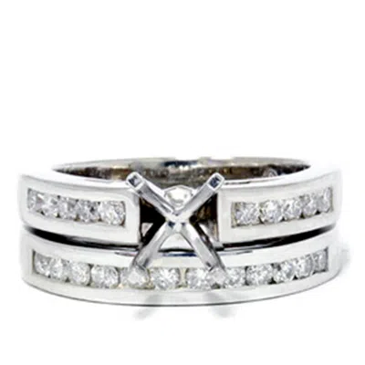 Pompeii3 5/8ct Diamond Ring Setting Mounting 14k Gold In Silver