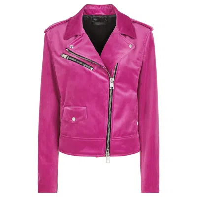 Giuseppe Zanotti Amelia Biker Jacket In Pink